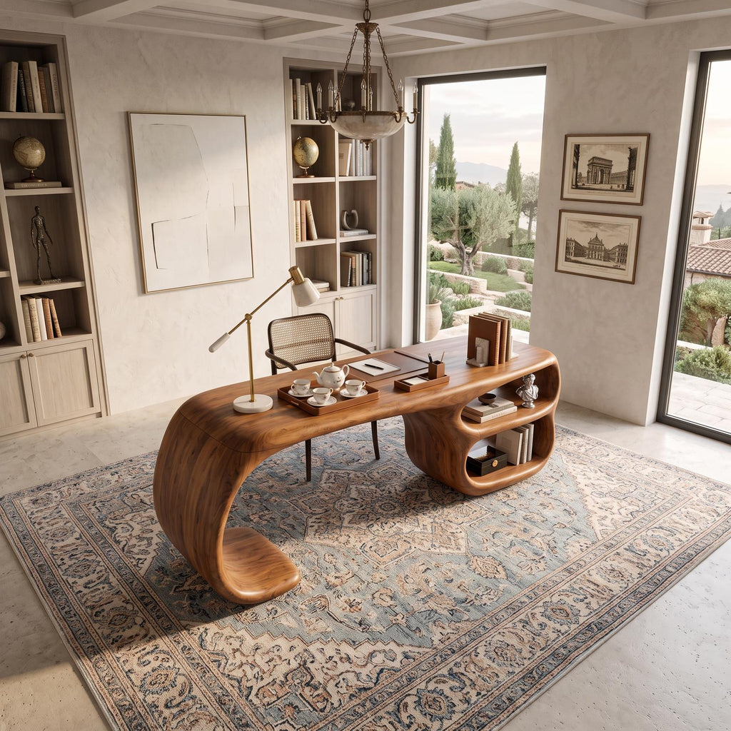 Contemporary Freeform Executive Desk Home Office Studio SILDTTNDE054