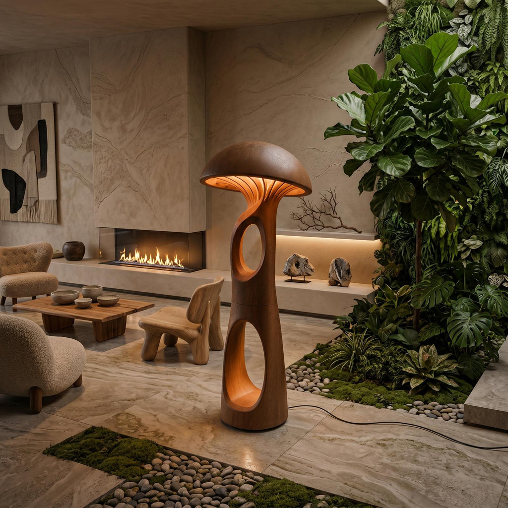 Mid Century Mushroom Floor Lamp For Cozy Corner