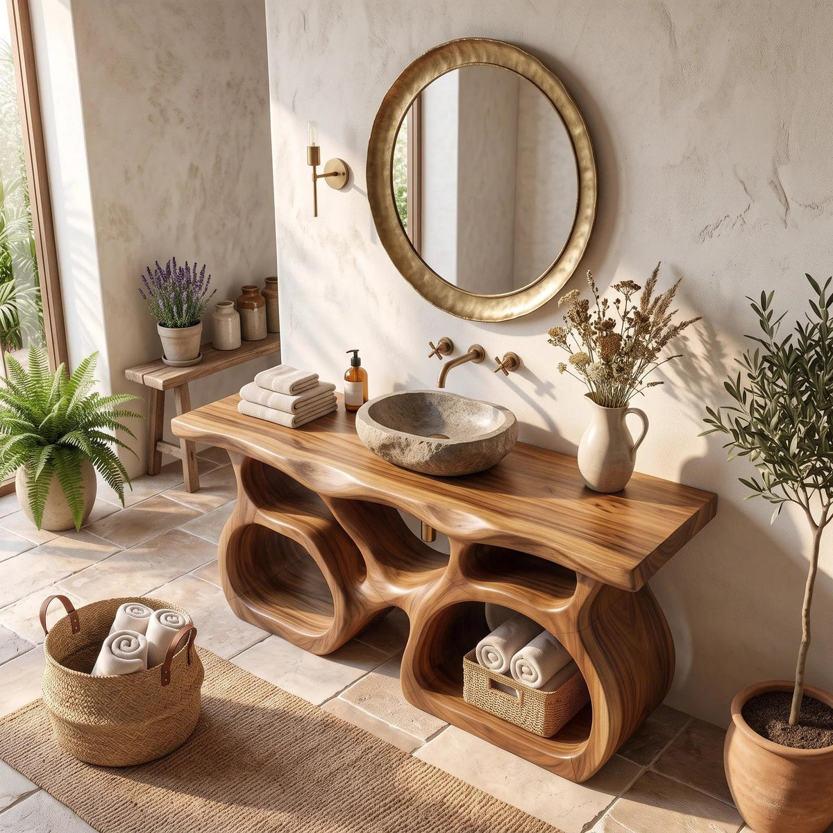 Mid Century Bathroom Sink Vanity Luxury Ensuite