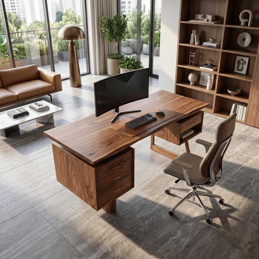 Minimalist Executive Desk Home Workspace
