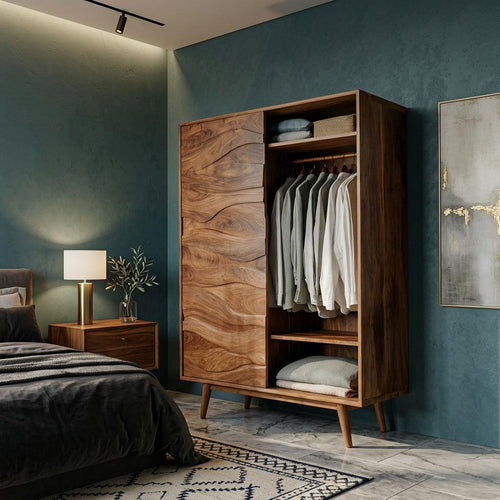 Artistic Sculptural Wardrobe For Bedroom Decor Interior