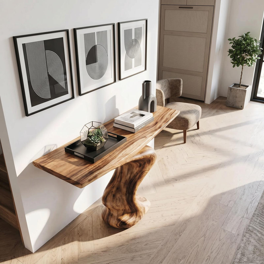 Handcrafted Modern Console Table Furniture Decor