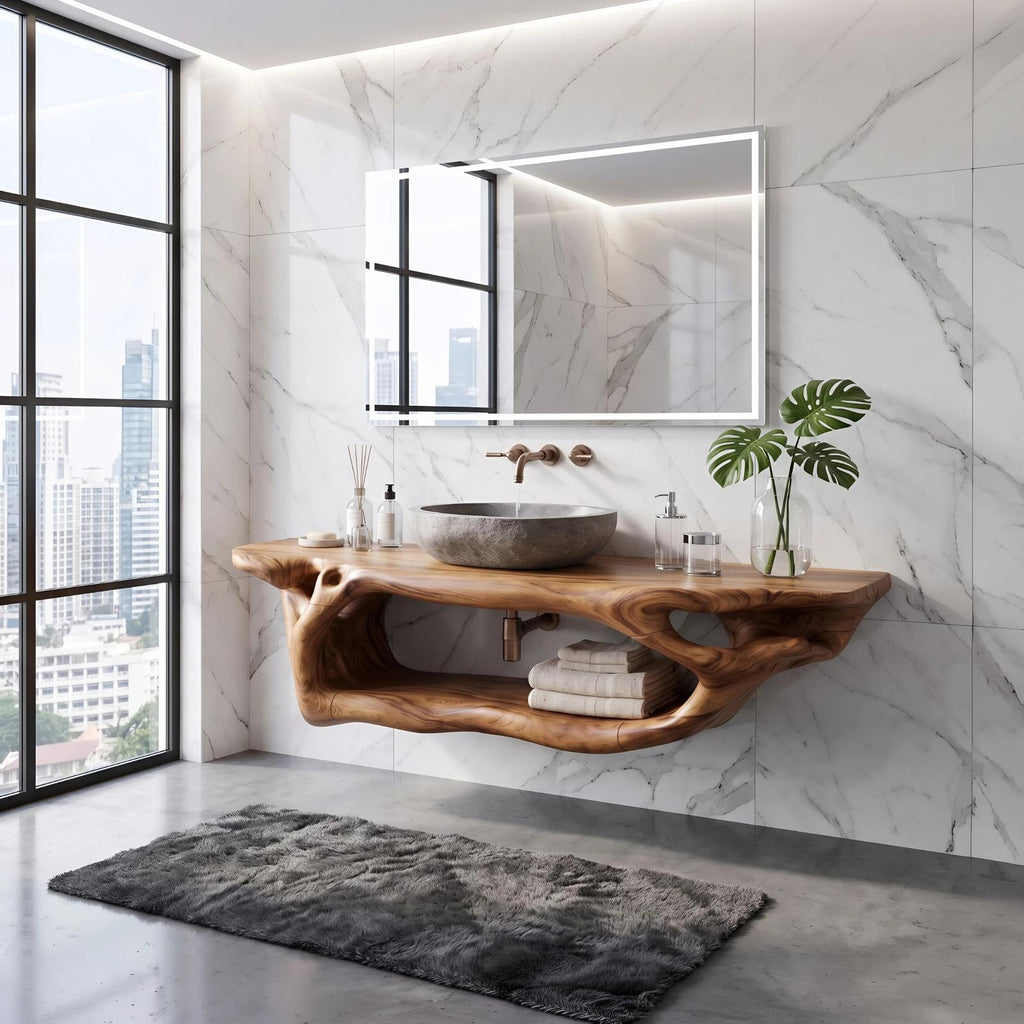 Rustic Bathroom Vanity For Unique Bathroom Makeover