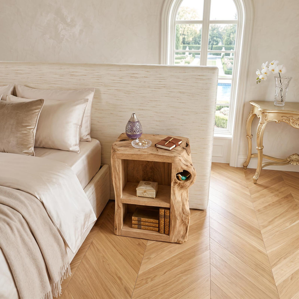 Handcrafted Live Edge Nightstand For Elegant Bedroom SILDTTNNS011
