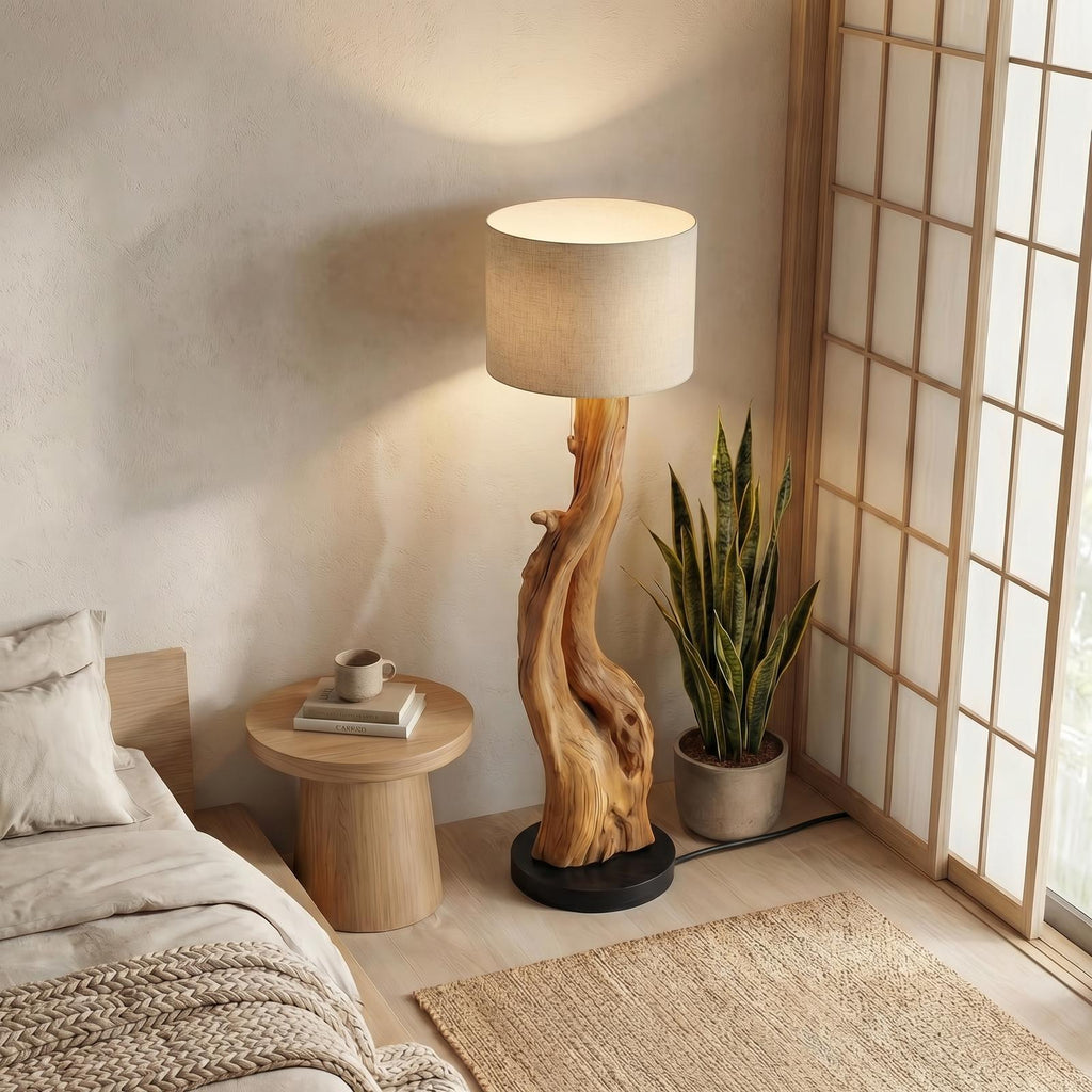 Organic Sculptural Floor Lamp For Bedroom And Living Room
