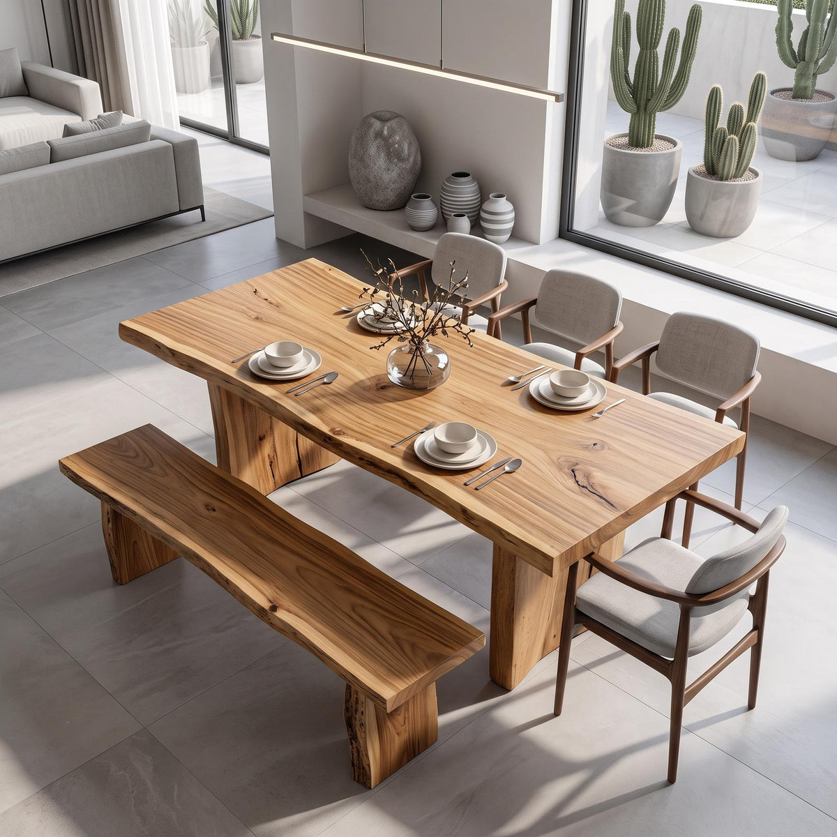 Custom Dining Table Walnut Wood Farmhouse Gift