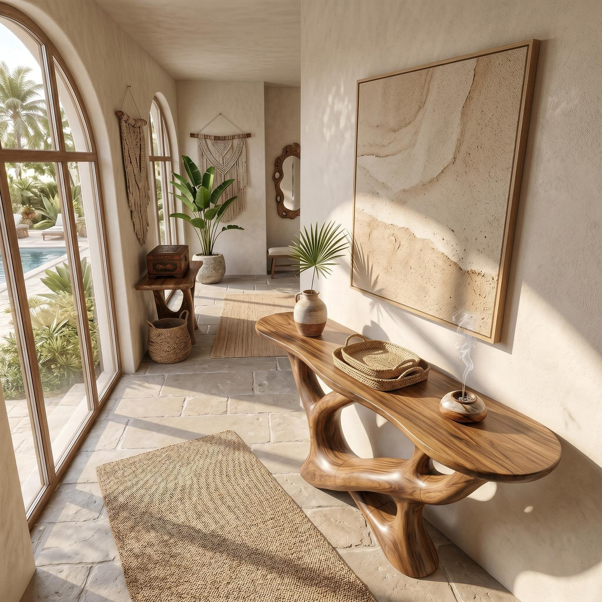 Modern Infinity Console Table Luxury Residence