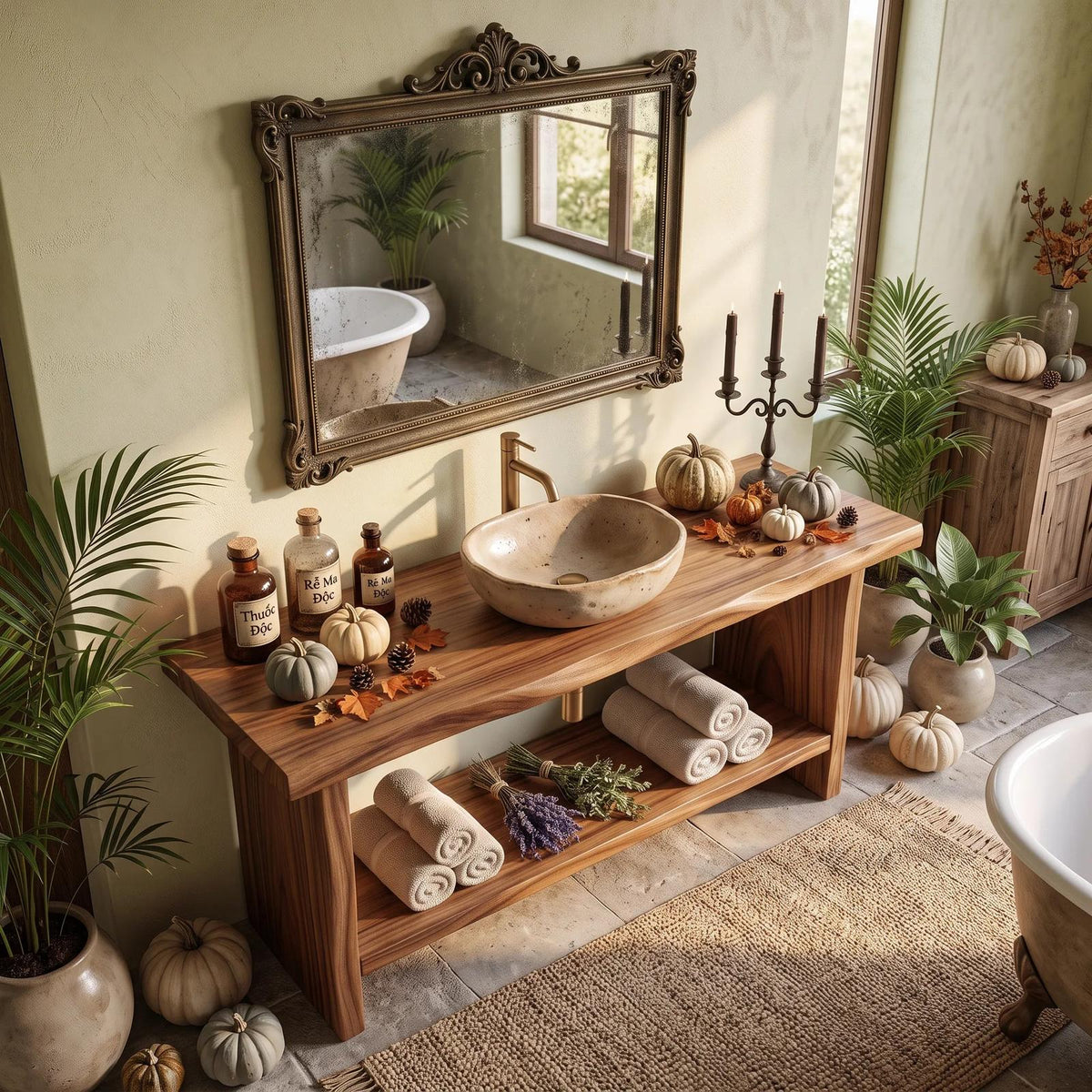 Rustic Halloween Bathroom Vanity Luxury Bathroom