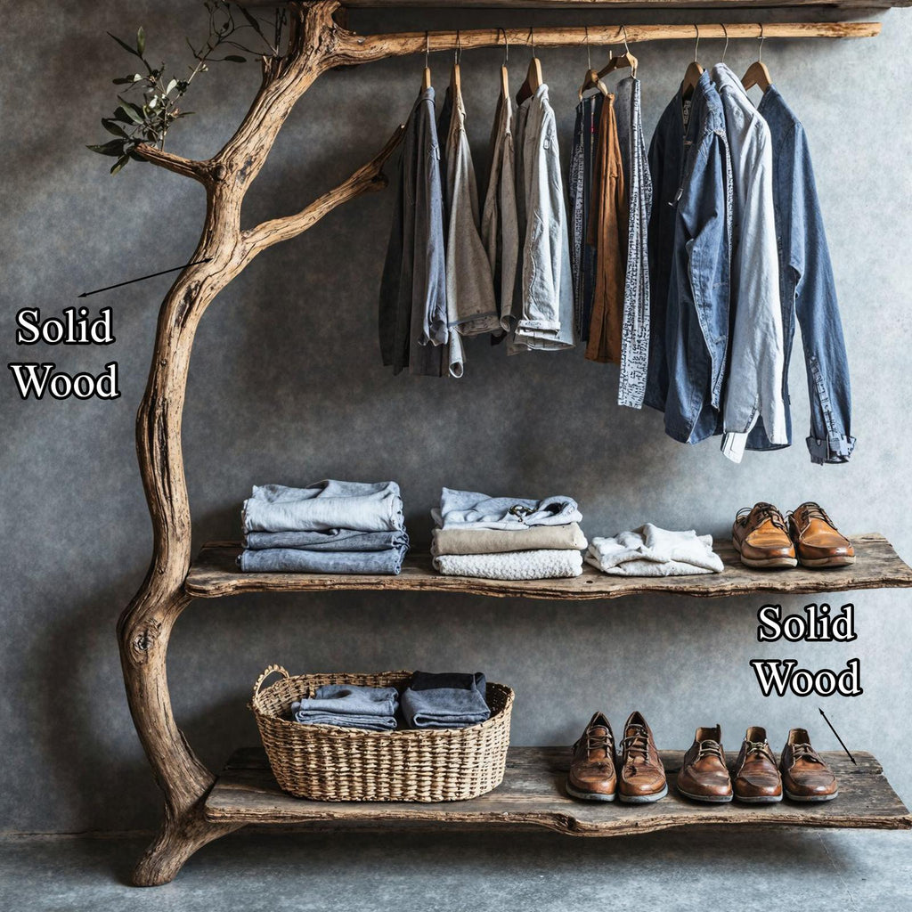 Tree Branch Rack Wall Coat Rack With Shelf Wall Mount