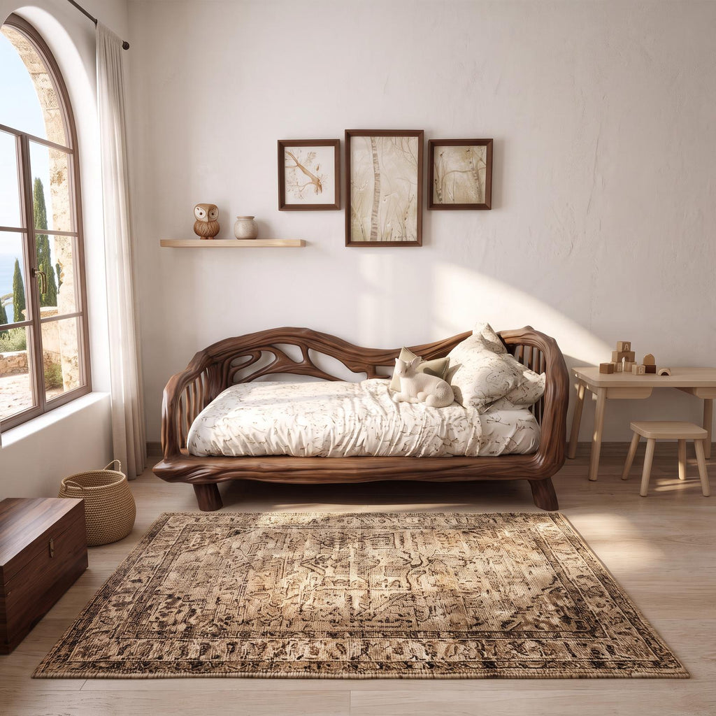 Rustic Toddler Bed Kids Bedroom SINLSAWB047
