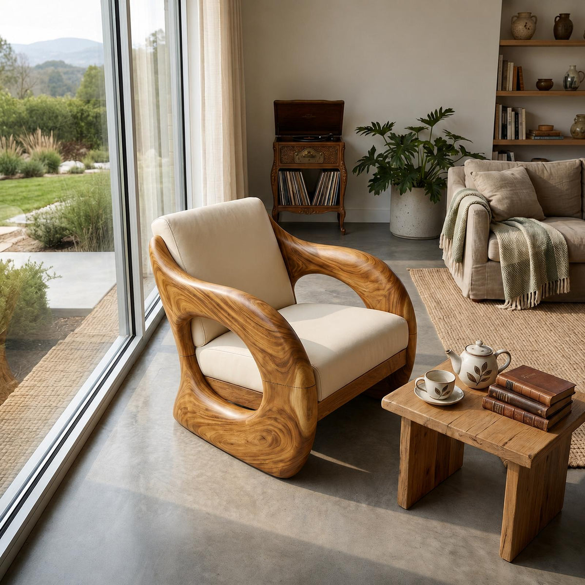 Futuristic Organic Lounge Chair for High-End Urban Residences SILDTTRCHR030