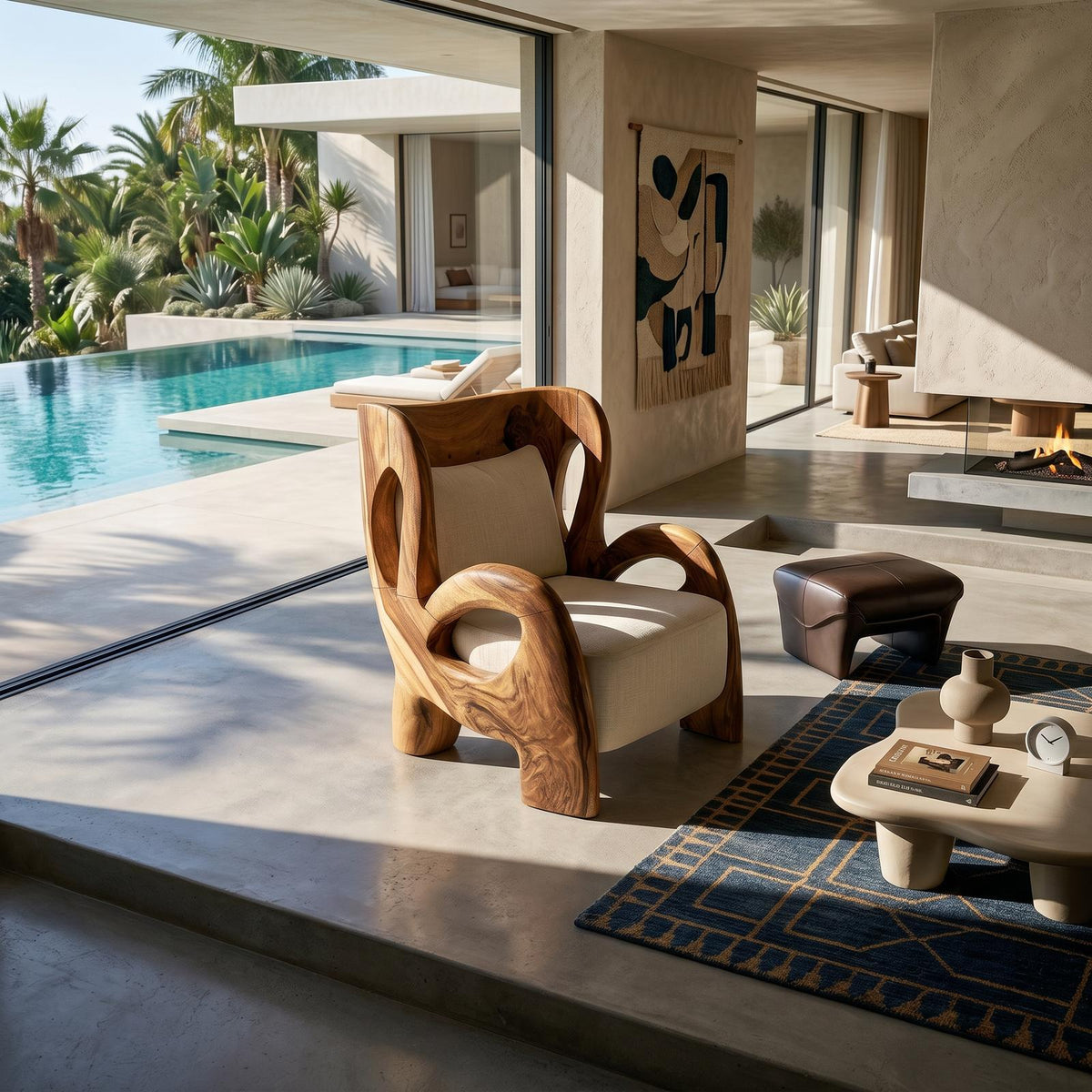 Luxury Contemporary Lounge Chair Poolside Reading Nook SILDTTRCHR019