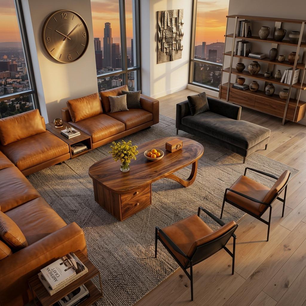 Spry Interior Modern Wooden Coffee Table with Storage Drawer, Minimalist Low Profile Center Table for Living Room, Model RTTHTTCF051