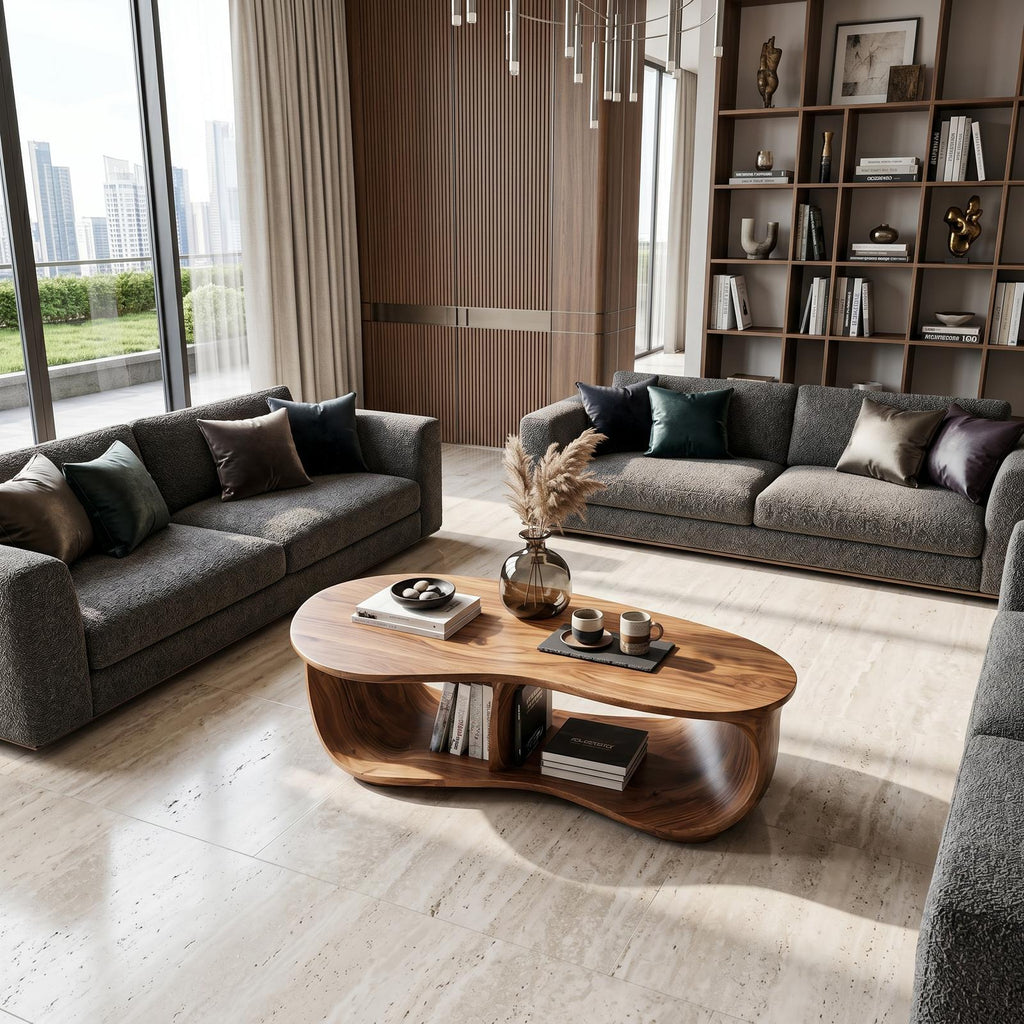 Handcrafted Solid Wood Table For Cozy Interiors SILDTTNCF011