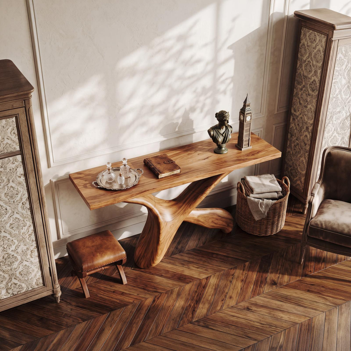 Farmhouse Console Table Entryway Decor