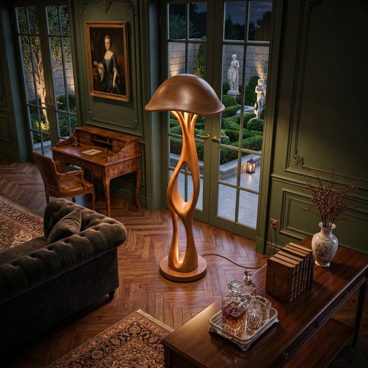 Contemporary Dome Mushroom Floor Lamp For Bedroom SILDTTNLAM008