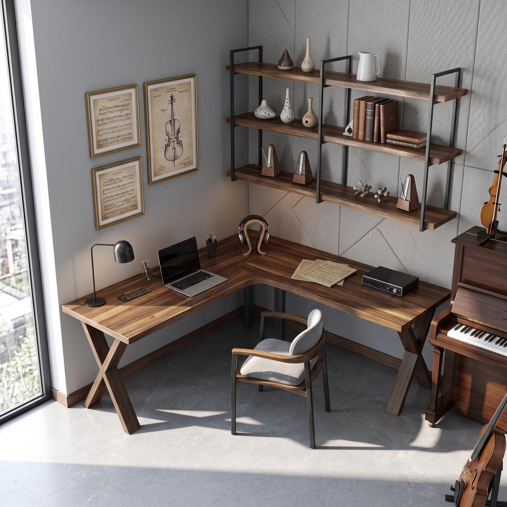 Midcentury Corner Desk Home Office