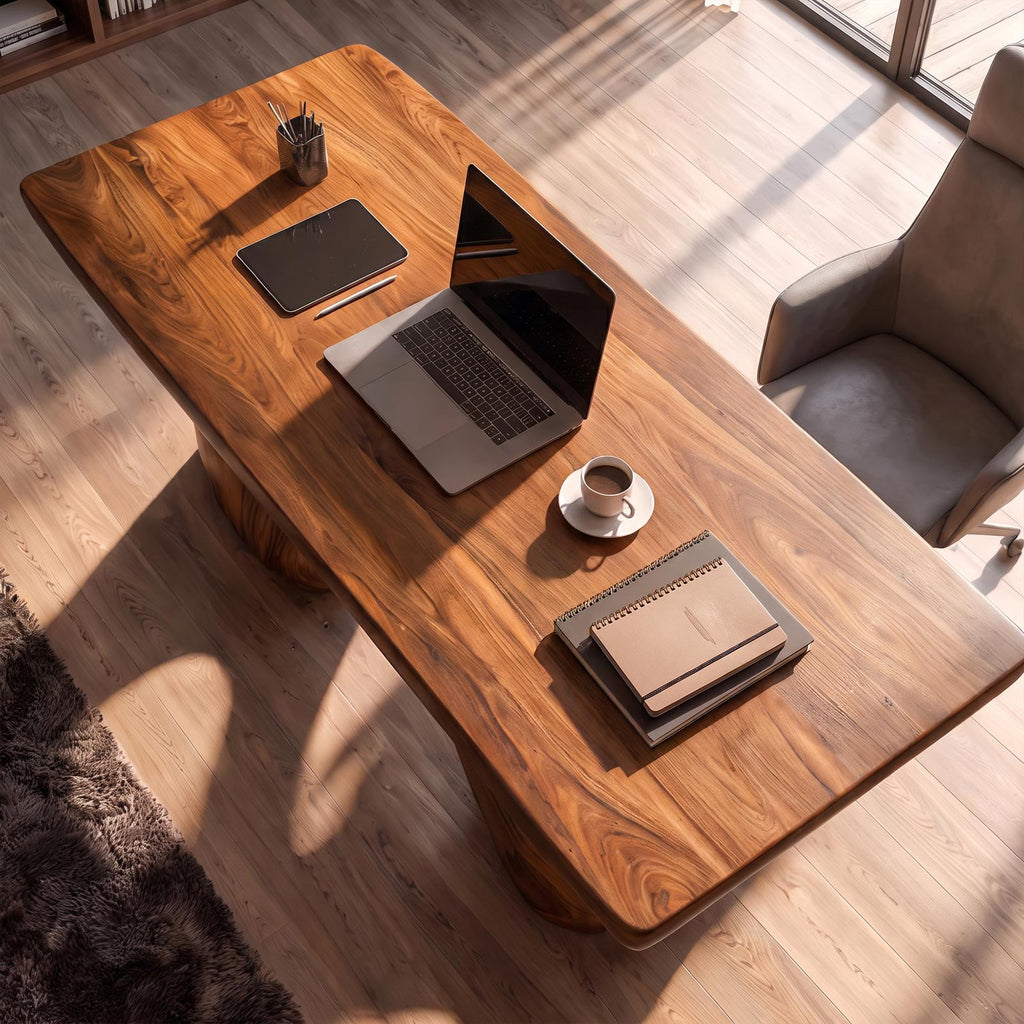 Contemporary Halloween Desk With Flowing Sculptural Legs For Home Office