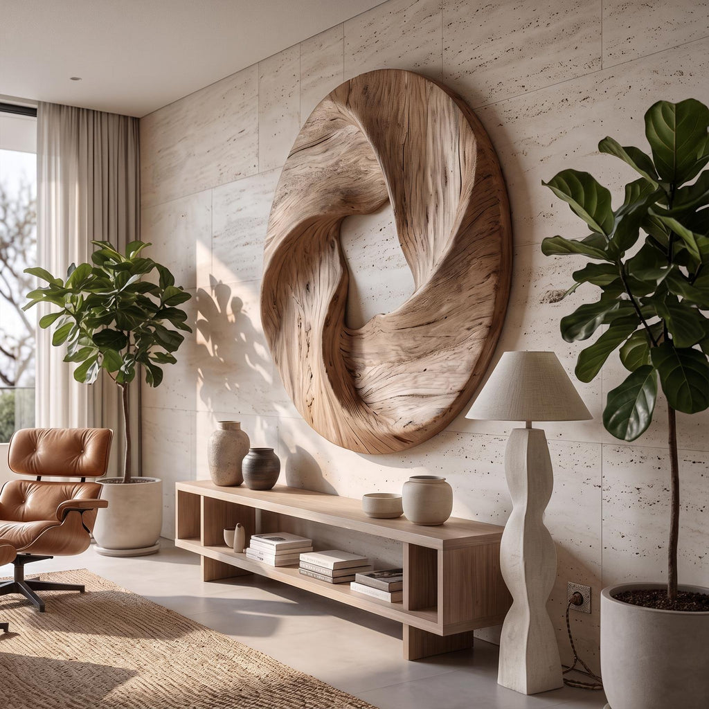 Modern Geometric Wall Sculpture For Living Room And Foyer