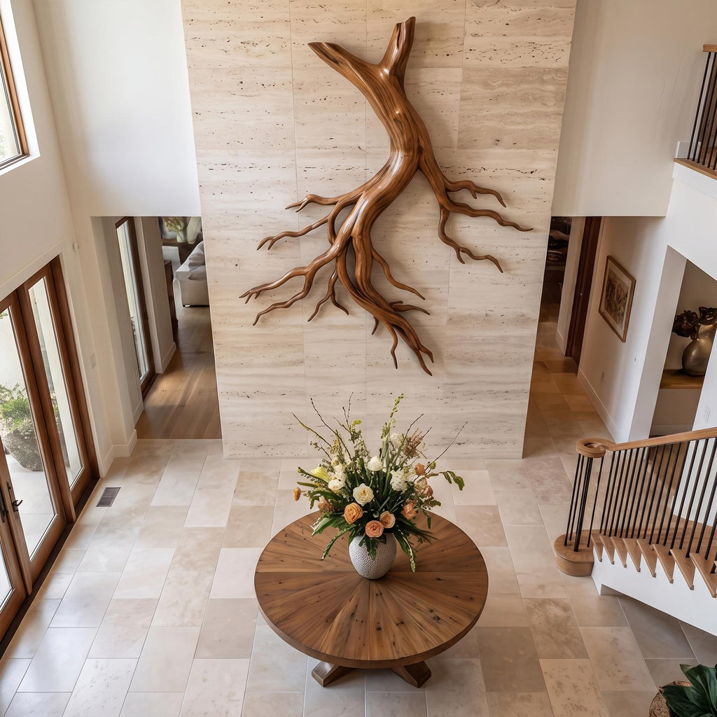 Mid Century Twisted Root Wall Sculpture Living Room