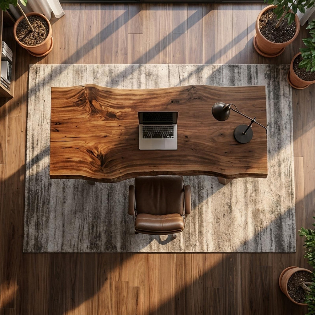Rustic Natural Work Desk Bedroom And Creative Area