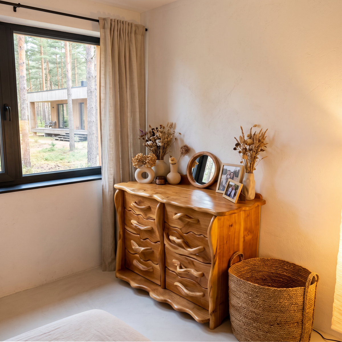 Minimalist Tall Dresser With Multiple Drawers For Bedroom SINLHADR001
