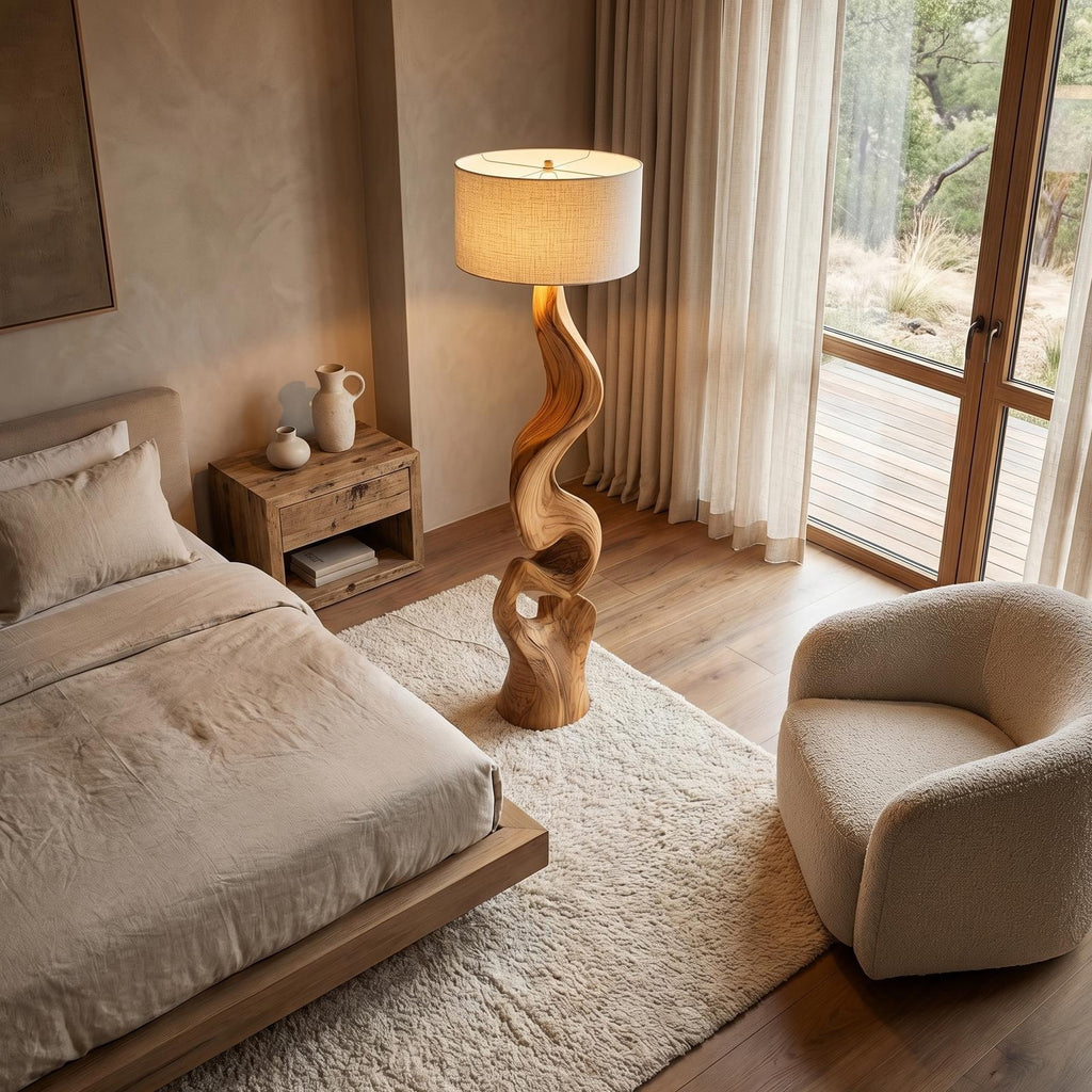 Sculptural Twist Lamp Base Living Room And Bedroom