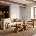 Organic Coffee Table With Sculptural Tree Root Base For Living Room SINLHACF412