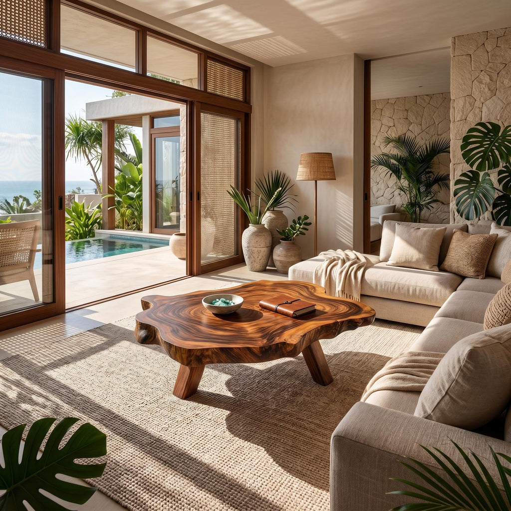 Handcrafted Wood Table For Timeless Living Decor