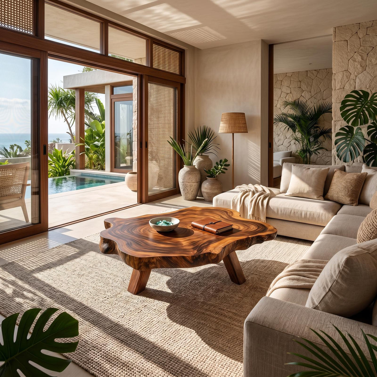 Handcrafted Wood Table For Timeless Living Decor