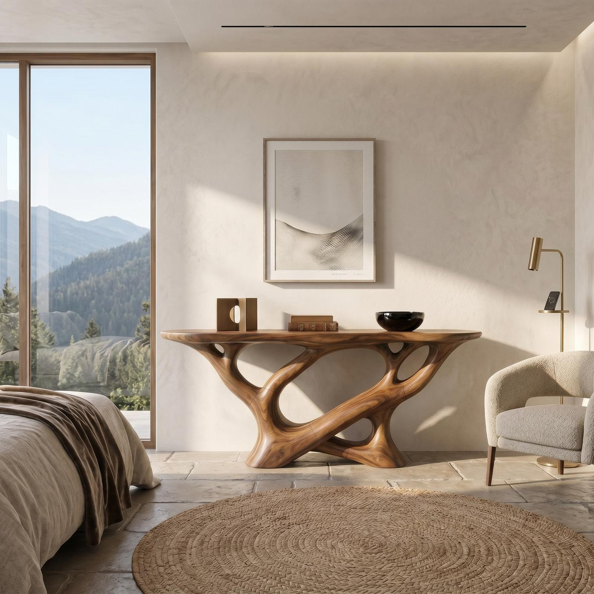 Modern Infinity Console Table Luxury Residence