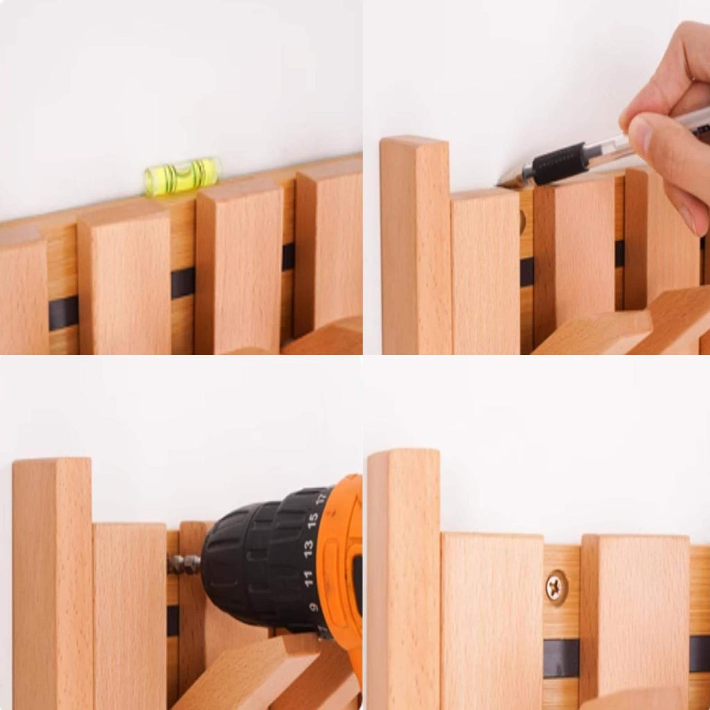 Piano Coat Hooks Towel Rack