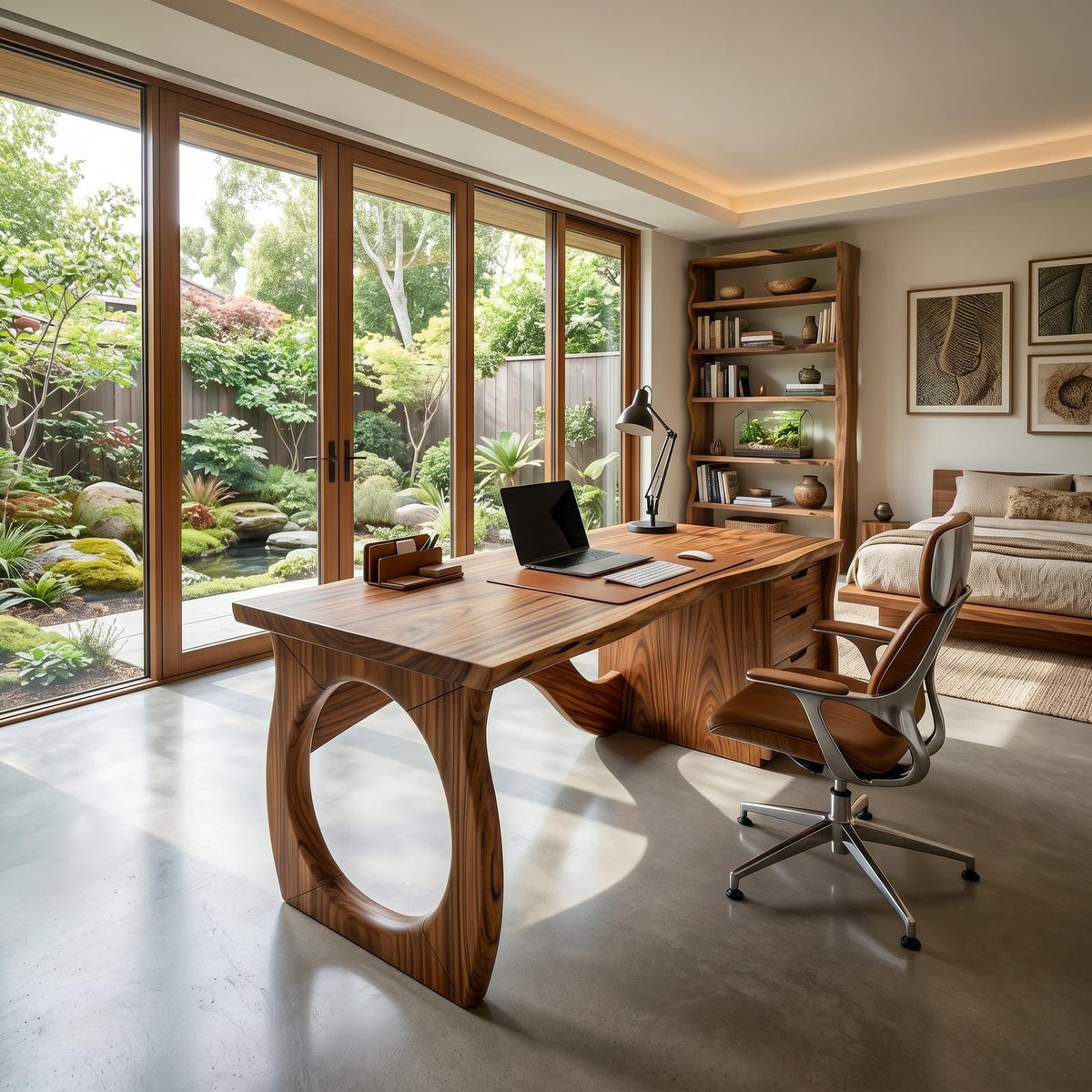 Contemporary Executive Desk Designer Workspace