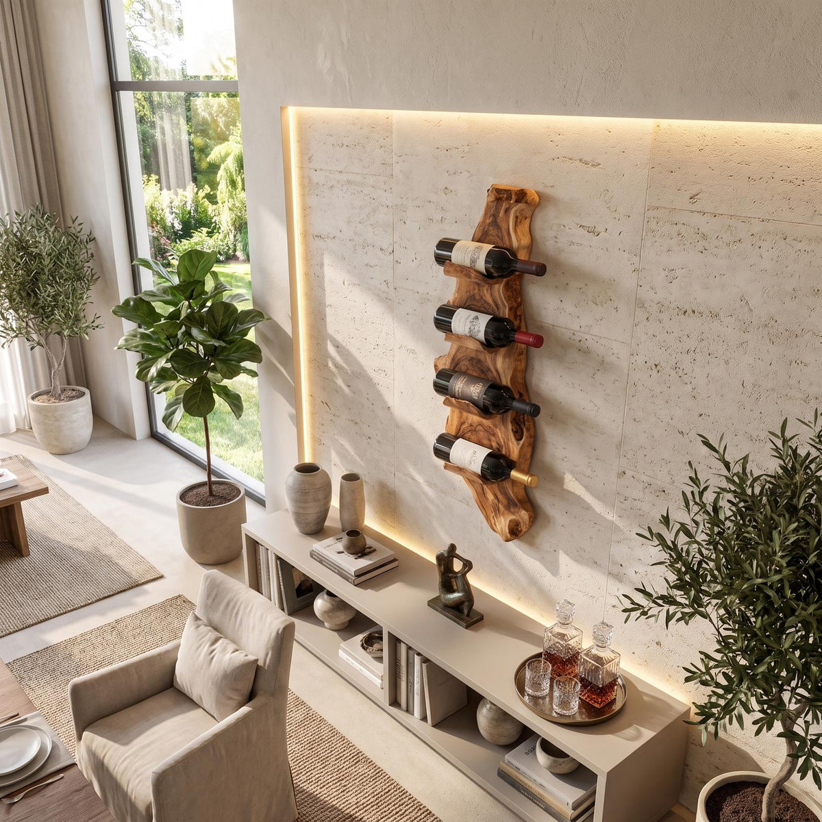 Handcrafted Wine Stand For Furniture Dining Setup
