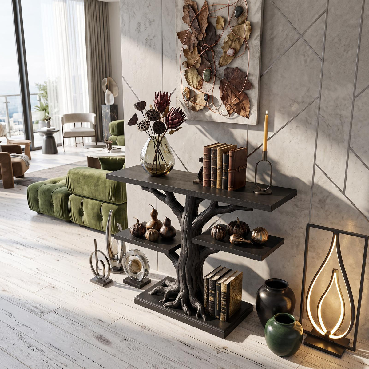 Contemporary Root Form Display Table For Halloween Furniture
