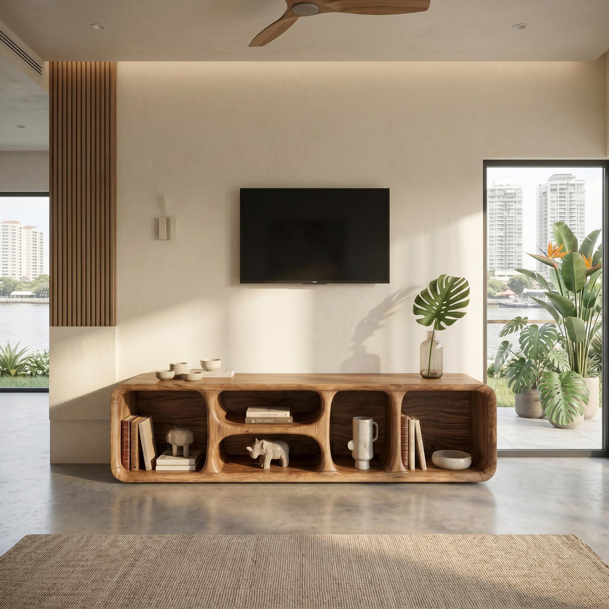 Contemporary Wooden TV Unit Luxury Interior SILDTTRTVC109