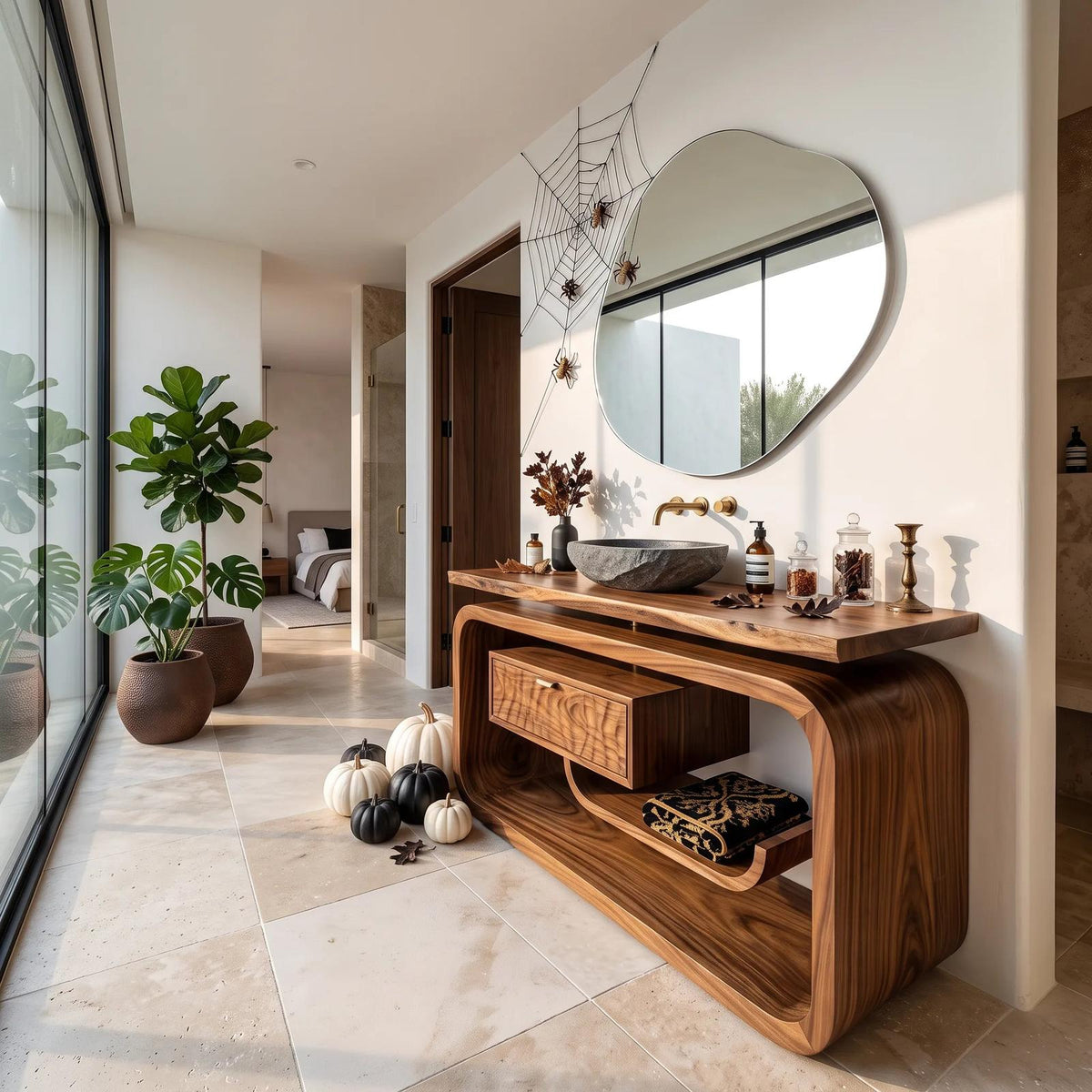 Farmhouse Skull Bathroom Vanity Contemporary Bathroom