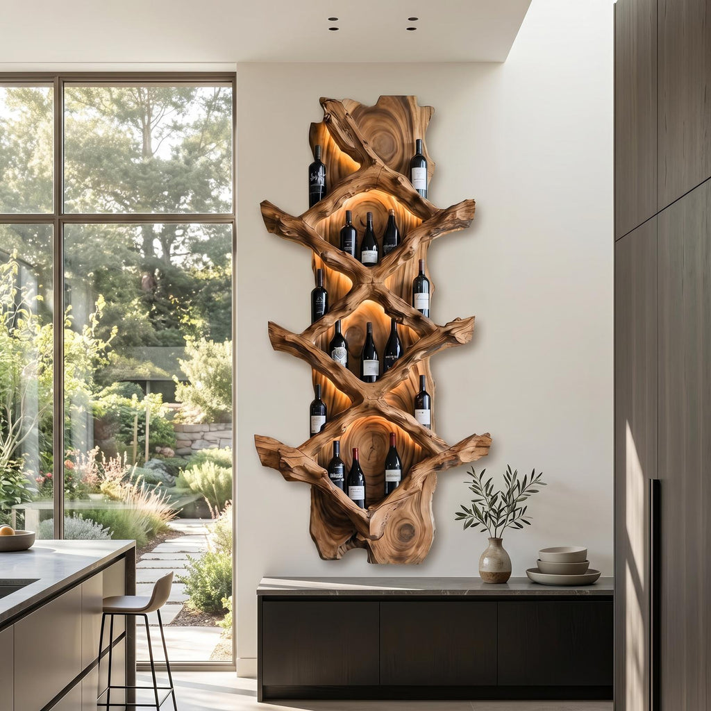 Rustic Wine Holder For Furniture Country Bar Vibe