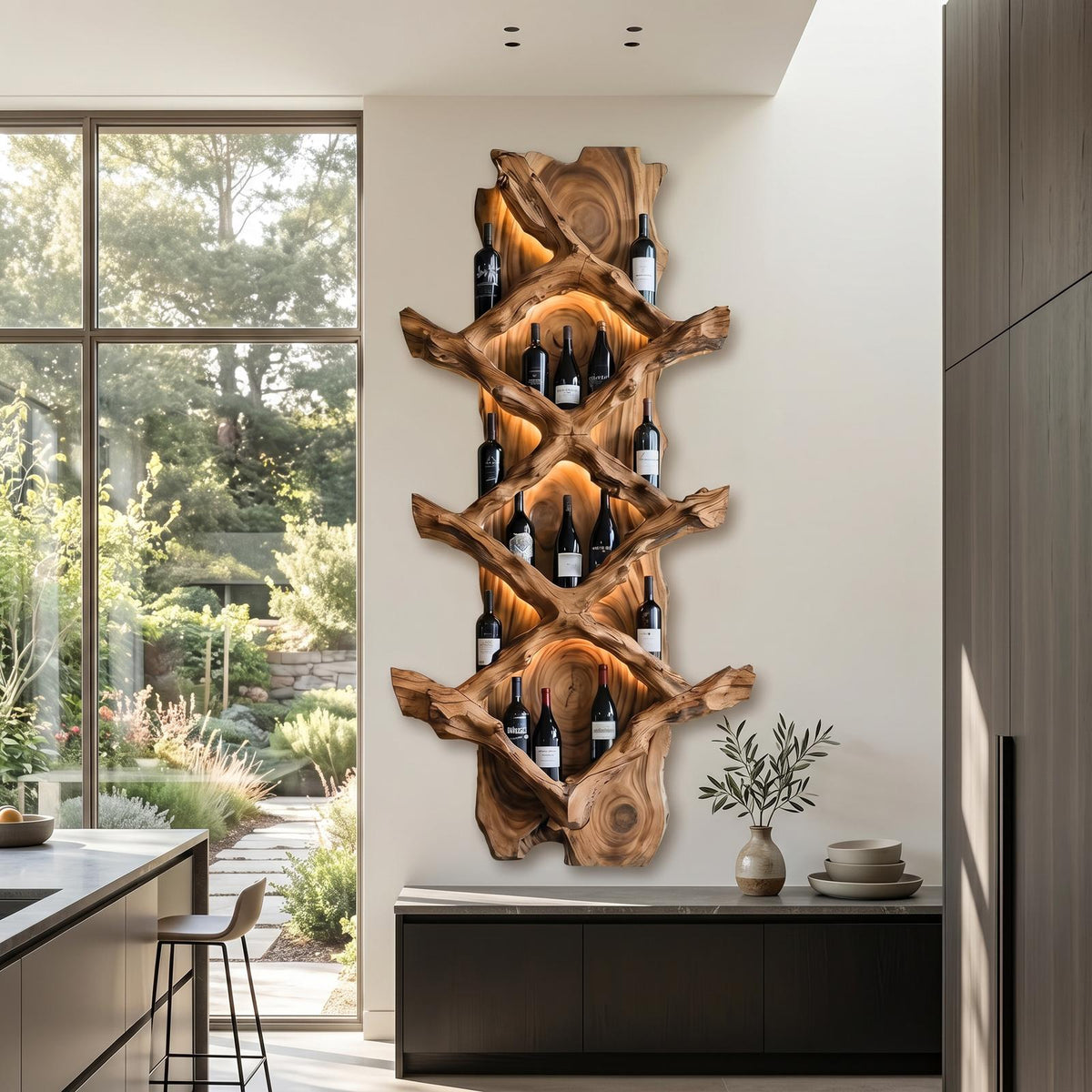 Rustic Wine Holder For Furniture Country Bar Vibe