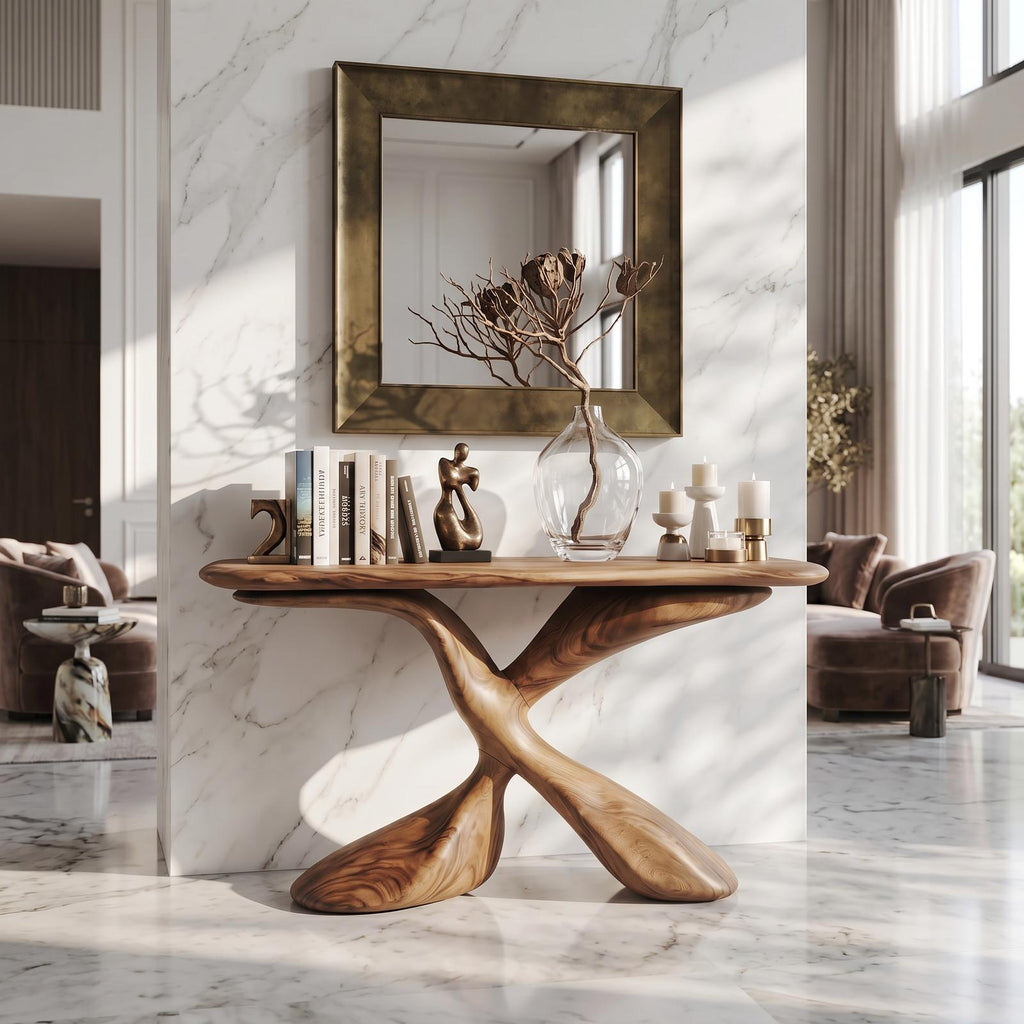 Mid Century Design Console Table For Living Room