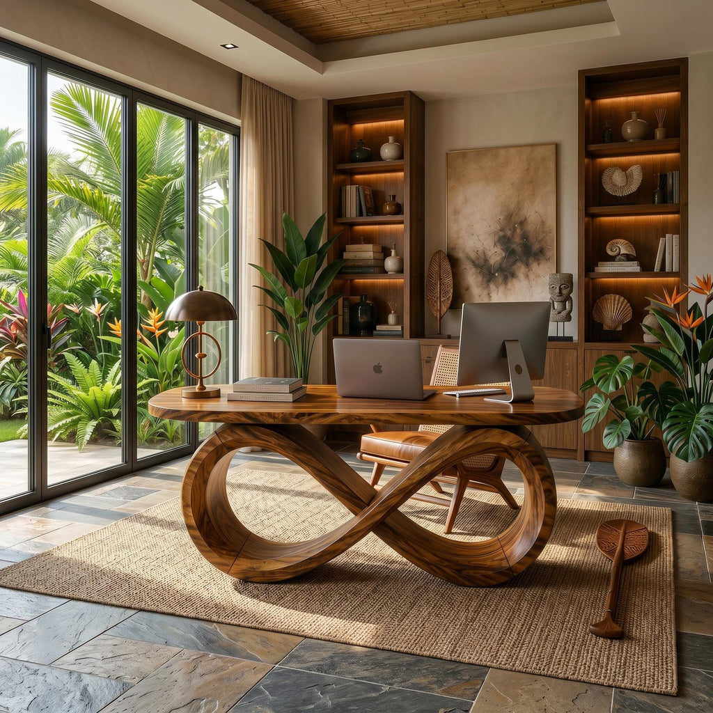 Luxury Infinity Base Executive Desk Designer Office