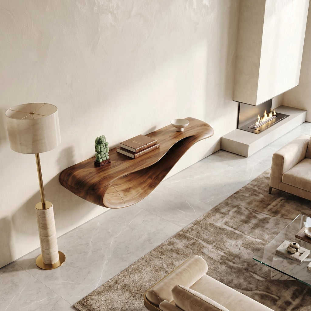 Modern Floating Console Table For Contemporary Interior Design