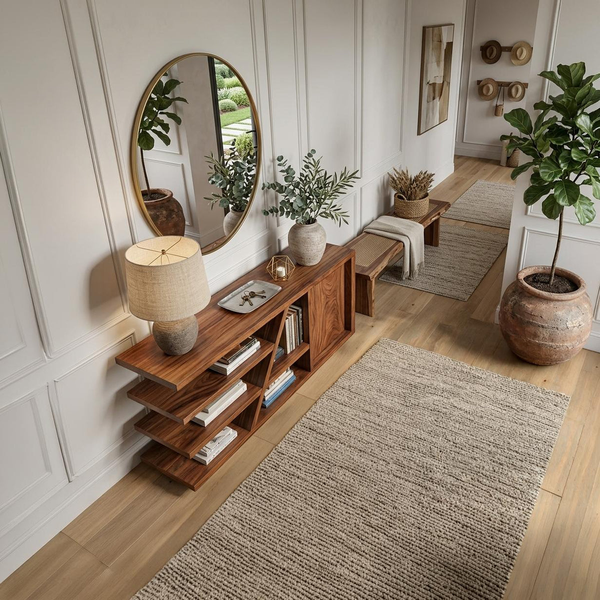 Modern Sideboard With Shelves And Cabinet For Living Room SITHTTSD022