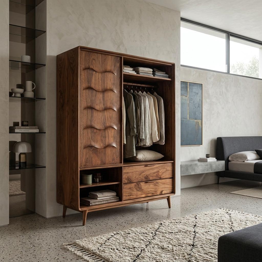 Modern Wardrobe With Drawers For Bedroom