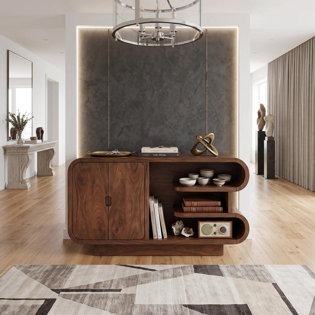 Organic Modern Storage Credenza Living Room
