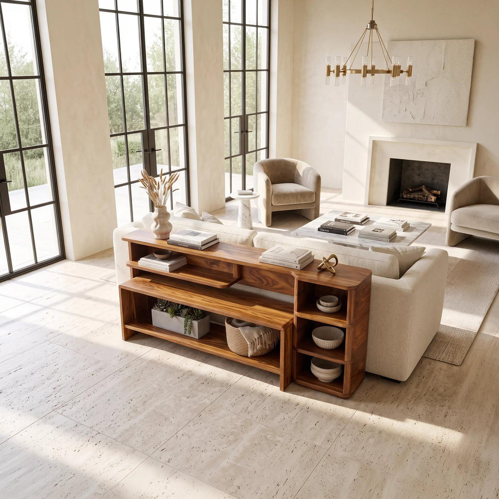 Minimalist Storage Console For Contemporary Living Room