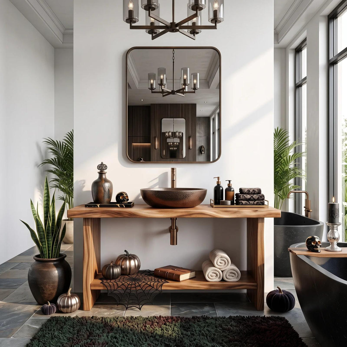 Rustic Halloween Bathroom Vanity Luxury Bathroom
