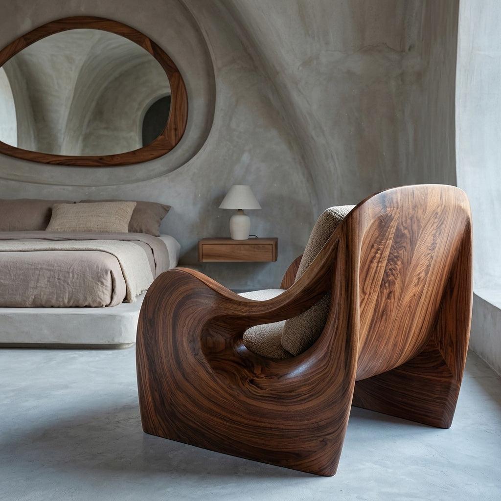 Elegant Natural Wood Chair For Modern Living Room RTTHHNCHR153