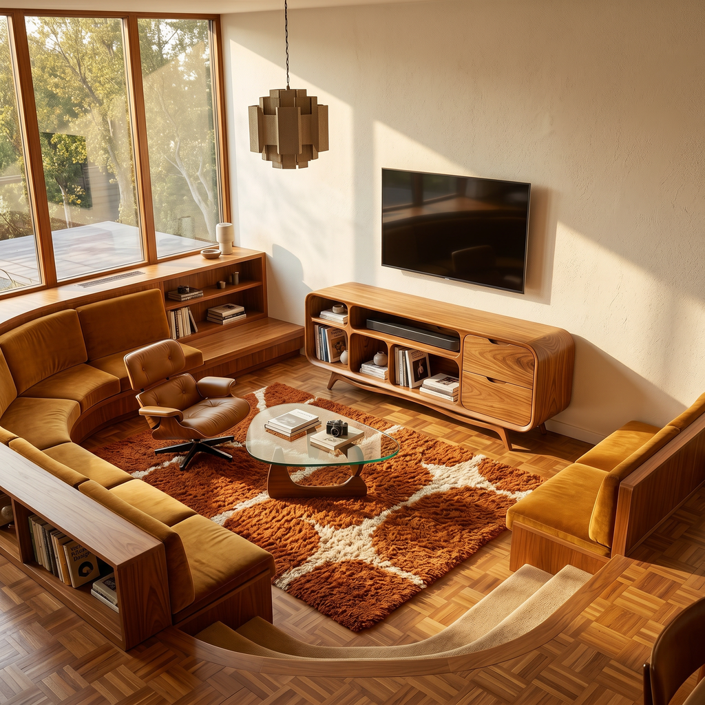 Organic Modern TV Stand, Solid Wood Minimalist Media Console & Entertainment Center Credenza