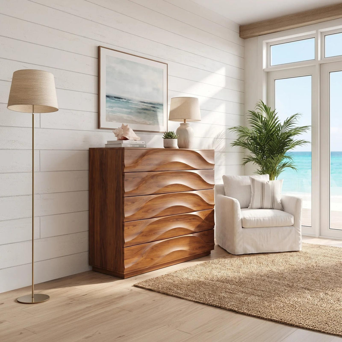Minimalist Flowing Closet Dresser For Bedroom Space SILDTTNDR011